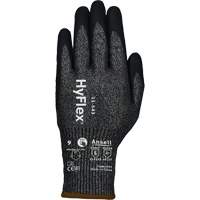 HyFlex&reg; 11-543 Cut Resistant Gloves, Size 6, 13 Gauge, Nitrile Coated, Nylon/Stainless Steel/HPPE/Spandex Shell, ASTM ANSI Level A7/EN 388 Level F Maritime Industrial Rubber