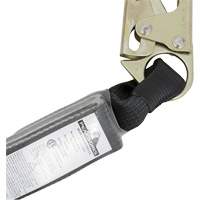 SA-5200-2.5 Shock Absorbing Lanyard, 2.5', Snap Hook Center, Snap Hook Leg Ends, Polyester Maritime Industrial Rubber