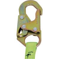 SA-5405-4 Shock Absorbing Lanyard, 4', Snap Hook Center, Snap Hook Leg Ends, Polyester Maritime Industrial Rubber