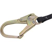 SA-6402-4 Shock Absorbing Lanyard, 4', Form Hook Center, Snap Hook Leg Ends, Polyester Maritime Industrial Rubber