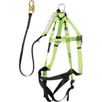FBH-10000A5440-4 Harnais & longe classe A de 4' avec capacit&eacute; de 220 lb, Combinaison harnais/longe Maritime Industrial Rubber