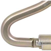 CP-04011-1 Zinc Plated Carabiner with 2" Gate Opening, Steel Maritime Industrial Rubber