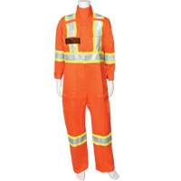 Firewall FR&reg; High-Visibility FR Coveralls, Size Small, High Visibility Orange, 9.2 cal/cm² Maritime Industrial Rubber