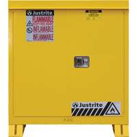 Outdoor Flammable Storage Cabinet, 30 gal., 2 Door, 43" W x 44" H x 18" D Maritime Industrial Rubber