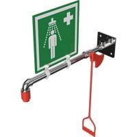 Drench Shower, Wall-Mount Maritime Industrial Rubber