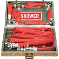 Douche de d&eacute;contamination portable &agrave; 16 buses, Conformit&eacute; Aucune Maritime Industrial Rubber