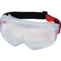 GoggleGear 3000 Series Protective Goggles, Clear Lens, Anti-Fog/Anti-Scratch, Indirect Vent Maritime Industrial Rubber