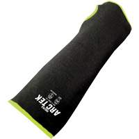 Manche r&eacute;sistante &agrave; la coupe avec trou pour le pouce, Poly&eacute;thyl&egrave;ne/Acier, 10", ASTM ANSI niveau A5, Noir/Jaune Maritime Industrial Rubber