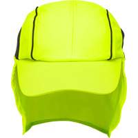 Cooling Hat with Neck Shade, Hi-Vis Lime Maritime Industrial Rubber