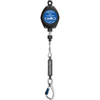Cordage de s&eacute;curit&eacute; autor&eacute;tractable, 20', Acier galvanis&eacute;, Pivotant Maritime Industrial Rubber