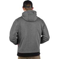 M12 Heated Hoodie (Jacket Only), Men's, Medium, Grey, Poly-Cotton Maritime Industrial Rubber