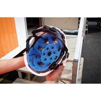 BOLT Safety Helmet Cooling Liner, Blue Maritime Industrial Rubber
