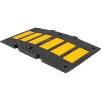Middle Speed Hump, Rubber, 2' L x 8" W x 1-1/4" H Maritime Industrial Rubber