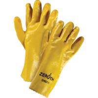 Gants &agrave; fini rugueux et r&eacute;sistants aux produits chimiques, Taille 9, 12" lo, PVC, Doublure en Interlock, 47-mil Maritime Industrial Rubber