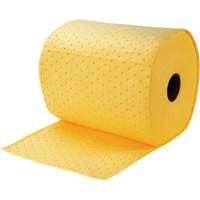 Bonded Sorbent Rolls, Mediumweight, 150' L x 15" W, 8 gal. Absorbancy Maritime Industrial Rubber