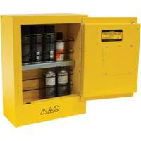 Mini Flammable Safety Cabinet, 2 Gal., 1 Door, 17" W x 22" H x 8" D Maritime Industrial Rubber