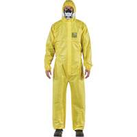 AlphaTec&reg; 2300 STANDARD Bound Model 147 Coveralls, Small, Yellow, Polyethylene Laminate/Polypropylene Maritime Industrial Rubber