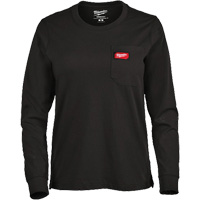 GRIDIRON Long Sleeve Pocket T-Shirt, Women's, X-Small, Black Maritime Industrial Rubber