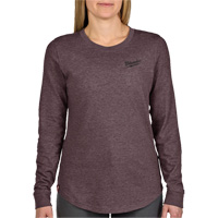 FREEFLEX Long-Sleeve Hybrid T-Shirt, Women's, X-Small, Purple Maritime Industrial Rubber