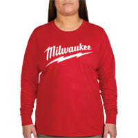 GRIDIRON Long Sleeve Logo T-Shirt, Women's, X-Small, Red Maritime Industrial Rubber