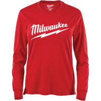 GRIDIRON Long Sleeve Logo T-Shirt, Women's, X-Small, Red Maritime Industrial Rubber