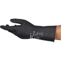 AlphaTec&reg; 87-118 Chemical-Resistance Gloves, Size Small/7, 12.6" L, Rubber Latex, Cotton Inner Lining, 31-mil Maritime Industrial Rubber