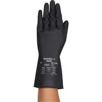 AlphaTec&reg; 87-118 Chemical-Resistance Gloves, Size Small/7, 12.6" L, Rubber Latex, Cotton Inner Lining, 31-mil Maritime Industrial Rubber