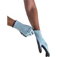 Gants &eacute;lastiques &eacute;cologiques r&eacute;sistants &agrave; la coupe, Taille 7, Calibre 13, Rev&ecirc;tement Polyur&eacute;thane, Enveloppe en PEHP/rPET, ASTM ANSI niveau A3 Maritime Industrial Rubber