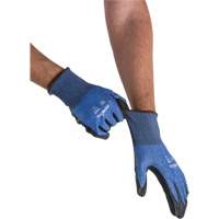 Gants l&eacute;gers et haute dext&eacute;rit&eacute; r&eacute;sistants &agrave; la coupe, Taille 7, Calibre 18, Rev&ecirc;tement Mousse de nitrile, Enveloppe en Acier inoxydable/PEHP/Tungst&egrave;ne, ASTM ANSI niveau A9 Maritime Industrial Rubber