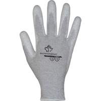 KnitActiv Electrostatic Dissipative Low-Linting White Gloves, 5, Polyurethane Coating, 13 Gauge, Nylon/Cotton Shell Maritime Industrial Rubber