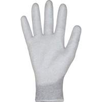 KnitActiv Electrostatic Dissipative Low-Linting White Gloves, 5, Polyurethane Coating, 13 Gauge, Nylon/Cotton Shell Maritime Industrial Rubber