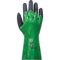 SolvStop Chemical-Resistant Gloves, Size 7, 12" L, PVC Maritime Industrial Rubber