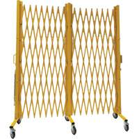 Barri&egrave;re extensible, 84" h x 20' lo, Jaune Maritime Industrial Rubber