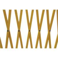 Barri&egrave;re extensible, 84" h x 20' lo, Jaune Maritime Industrial Rubber