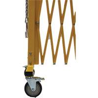 Barri&egrave;re extensible, 84" h x 20' lo, Jaune Maritime Industrial Rubber