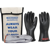 Ensemble de gants en caoutchouc pour l'&eacute;lectricit&eacute; de classe 0, 8, 11" lo, 20 cal/cm², NFPA 70E Maritime Industrial Rubber