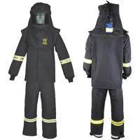 Ensemble de manteau contre l'arc &eacute;lectrique TCG moyen, 75 cal/cm² Maritime Industrial Rubber