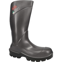 Boss&reg; Footwear Full Safety Boot, Polyurethane, Steel Toe, Size 4, Impermeable Maritime Industrial Rubber