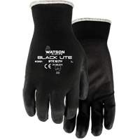 391 Stealth Black Lite Gloves, X-Small, Polyurethane Coating, Polyester Shell Maritime Industrial Rubber