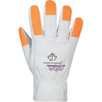 Endura Pro High-Visibility Cut-Resistant Gloves, Size Small, Cowhide Shell, ASTM ANSI Level A6 Maritime Industrial Rubber