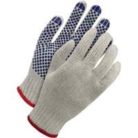 Deny&reg; Poly-Cotton Glove with PVC Dots, Size Small Maritime Industrial Rubber