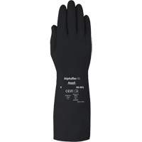 AlphaTec 38001PP Medium Duty Chemical-Resistant Gloves, Size 7, 14" L, Butyl Rubber, 14-mil Maritime Industrial Rubber