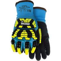 9393TPR Stealth Black Ops Winter Impact Gloves, Small, Foam Latex Palm, Knit Wrist Cuff Maritime Industrial Rubber