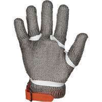 MMG Food Safe Metal Chainmail Gloves, Size 2X-Small, Stainless Steel Shell, ASTM ANSI Level A9 Maritime Industrial Rubber