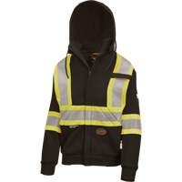 Chandail lourd avec capuchon, Femmes, T-petit, Noir Maritime Industrial Rubber