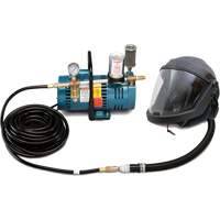 1-Worker DEFENDER Supplied Air Shield & Helmet System Maritime Industrial Rubber