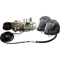 2-Worker DEFENDER Supplied Air Shield & Helmet System Maritime Industrial Rubber