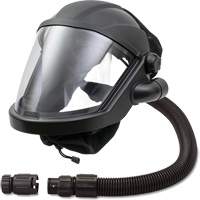 MAXSHIELD&reg; Supplied Air Respirator Shield with Cooler, Universal, Facepiece Maritime Industrial Rubber