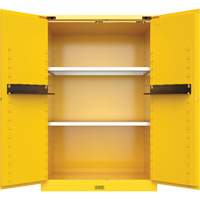 Utili-Guard+ Flammable Safety Cabinet, 90 Gal., 2 Door, 43" W x 65" H x 37" D Maritime Industrial Rubber