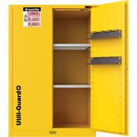 Utili-Guard+ Flammable Safety Cabinet, 90 Gal., 2 Door, 43" W x 65" H x 37" D Maritime Industrial Rubber